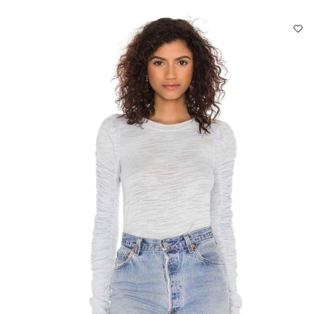 NWT Free People X Revolve Natasha Top in Denim